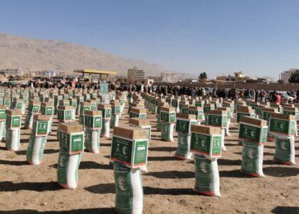 برای بیش از ۱۳۰۰ خانواده در سه ولایت مواد غذایی و غیرغذایی توزیع شد