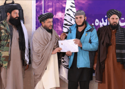 Cured addicts graduate from vocational training in Kabul