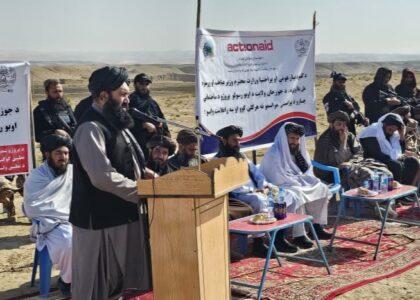 کار ساخت نُه شبکۀ آبرسانی در جوزجان آغاز شد