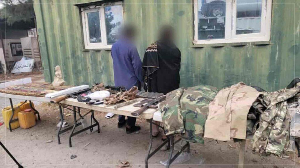 کشف و ضبط یک مجسمۀ سنگی و مقداری مهمات و بازداشت دو تن در پیوند به آن در کاپیسا