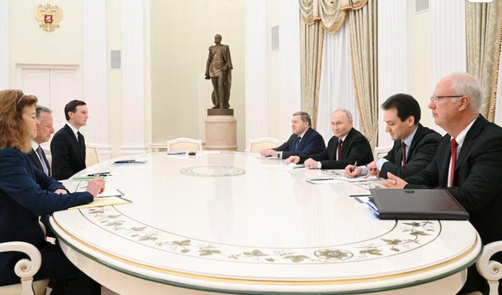 گفت‌وگوهای پنج‌ساعتهٔ پوتین با نماینده‌گان دونالد ترمپ بی‌نتیجه پایان یافت