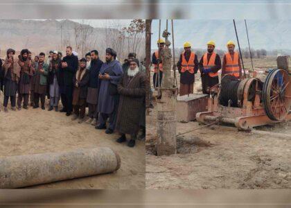 کار ساخت دو شبکۀ آب آشامیدنی صحی در سمنگان آغاز شد