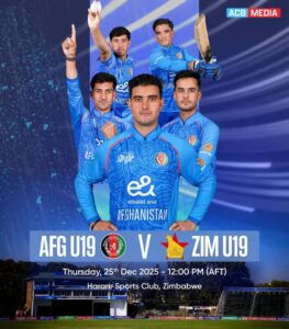 Afghanistan U-19 take on Zimbabwe in tri-series opener
