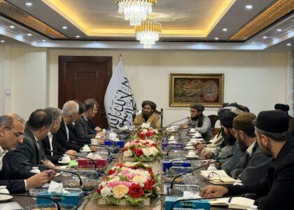 Mullah Baradar meets Iran’s railway delegation