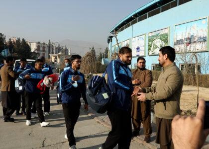 Afghan U-19 cricket team returns to warm reception