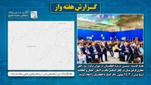 پژواک هفتۀ گذشته گزارشی از تلفات ناشی از رویدادهای جنایی و امنیتی دریافت نکرده‌است