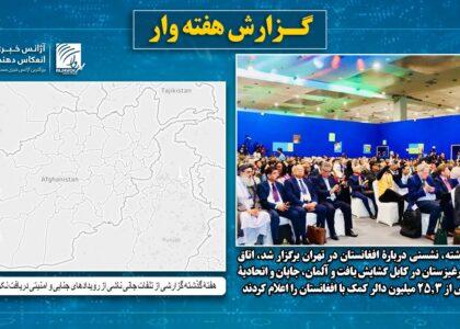 پژواک هفتۀ گذشته گزارشی از تلفات ناشی از رویدادهای جنایی و امنیتی دریافت نکرده‌است