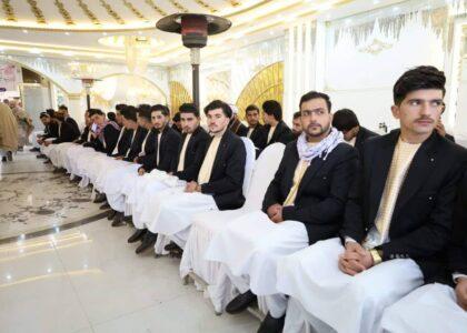 130 needy couples tied the knot in Herat mass wedding