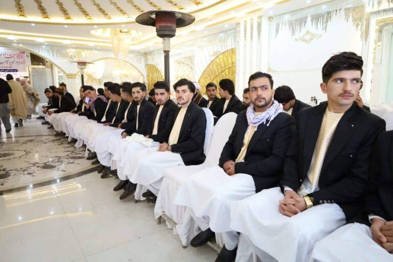هرات کې د ۱۳۰ ځوانو جوړو د واده ګډ مراسم ترسره شول
