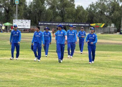 له ۱۹ کلنو د کم‌عمره لوبډلو د کرکټ نړۍوال جام سیالۍ، افغانستان نن له سوېلي افریقا سره لوبه کوي