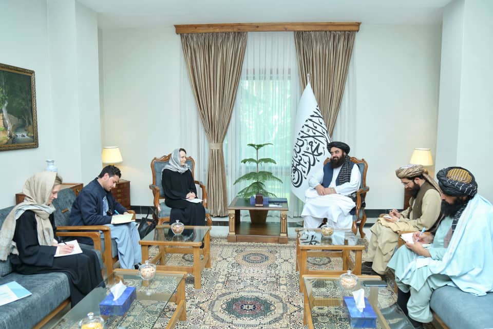 د ا.ا د بهرنیو چارو وزیر د دوحې پروسې په اړه د یوناما له سرپرستې خبرې وکړې