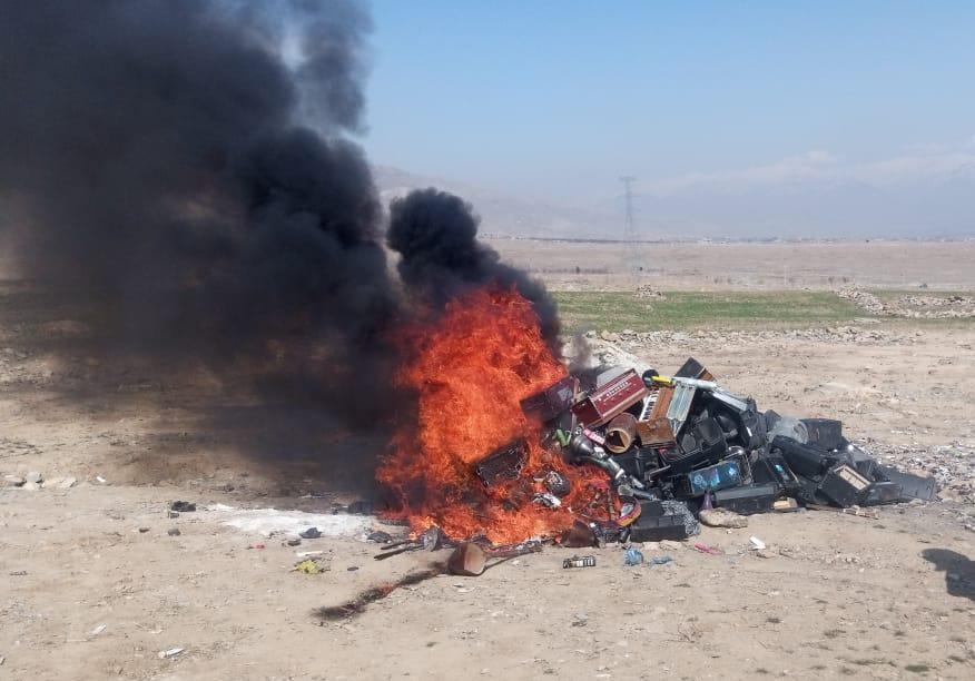 Over 500 musical instruments set alight in Parwan