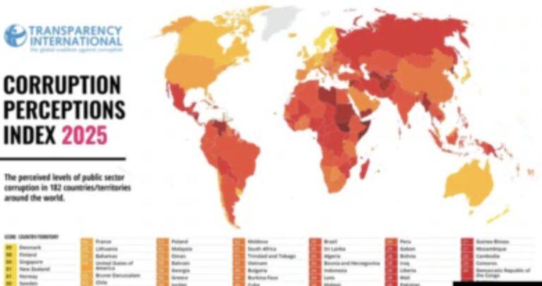 Transparency International releases 2025 report on global corruption