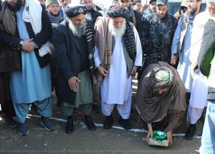 د کابل – بګرام سړک د څه باندې شپږ کیلومتره برخې رغولو چارې پيل شوې