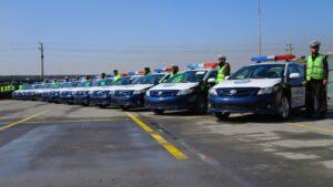 MoI hands over new, fully equipped vehicles to traffic police