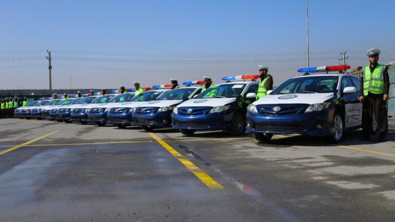MoI hands over new, fully equipped vehicles to traffic police