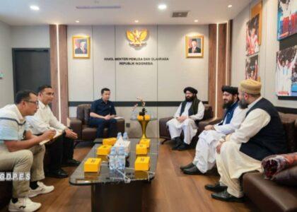 رئیس ادارۀ ورزش افغانستان با معاون وزیر ورزش اندونیزیا دربارۀ توسعه روابط ورزشی گفت‌وگو کرد