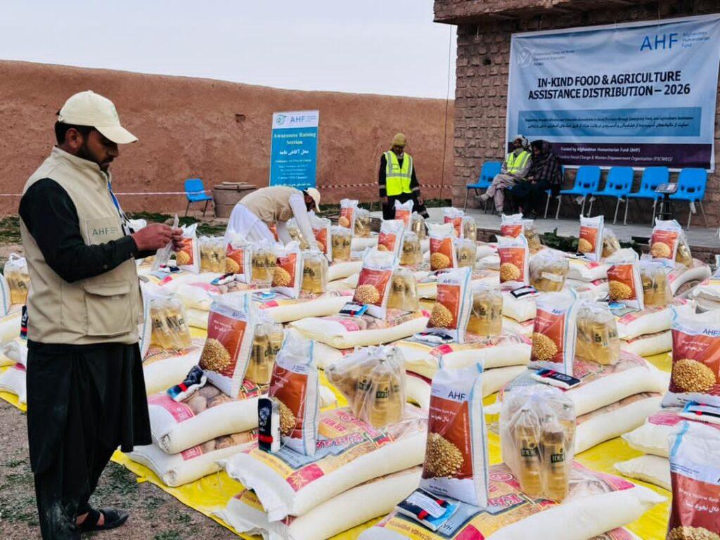 توزیع کمک‌های غذایی و زراعتی برای بیش از چهار هزار خانواده آسیب‌پذیر در هرات