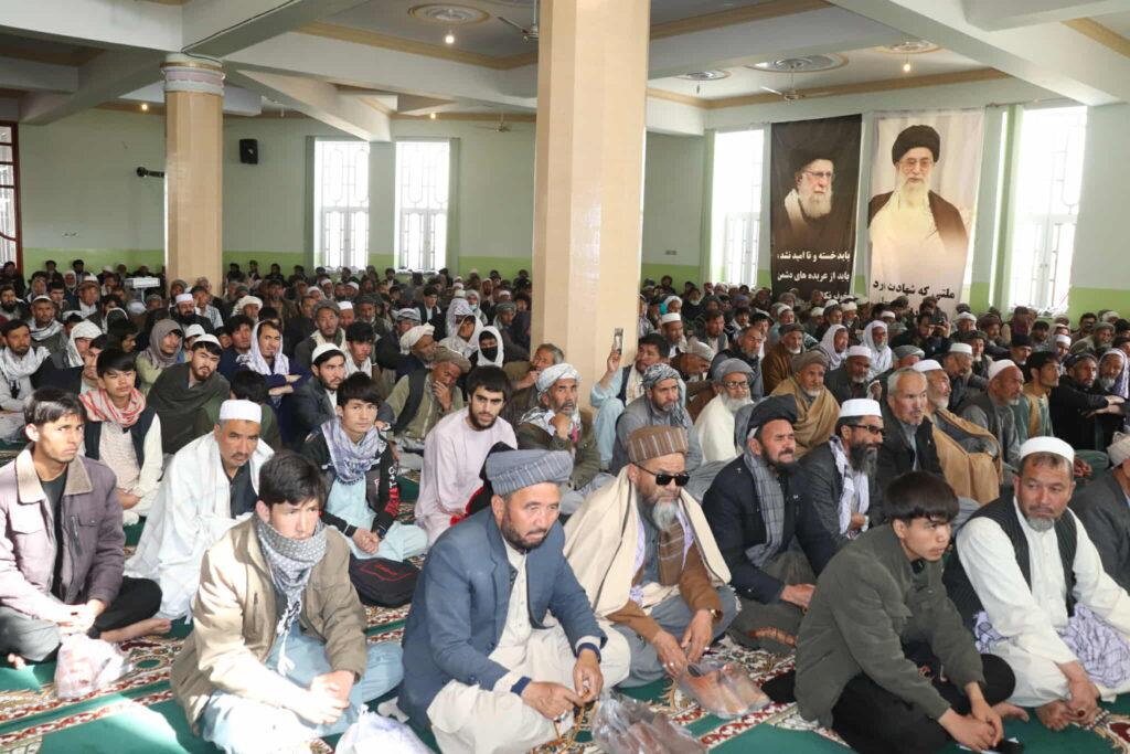 غزني کې د ایران د مذهبي مشر د مرګ په تړاو پراخه ولسي غونډه وشوه