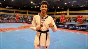 مسابقات جهانی تکواندو در امریکا؛ یک ورزشکار افغان مدال طلا کسب کرد