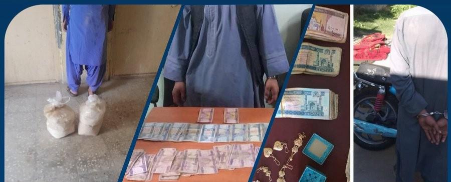 بازداشت ۳۸ تن در چهار ولایت به اتهام قاچاق مواد مخدر و جرایم جنایی