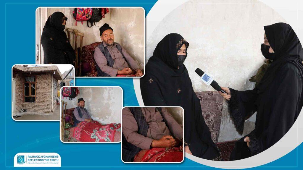 Paralysed husband, needy family await aid in Kabul ahead of Eid