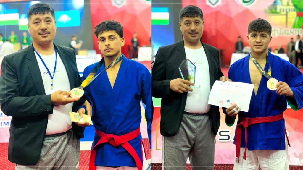 ورزشکاران افغانستان دو مدال برنز از رقابت‌های کورش اوزبیکستان کسب کردند