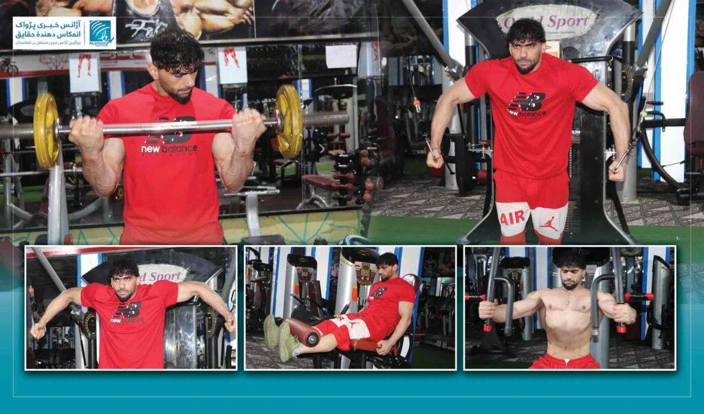 علی بیات، عضو تیم ملی پرورش اندام افغانستان خواهان حمایت مالی است