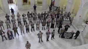 U.S. Veterans Protest Against War with Iran