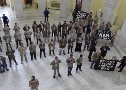 U.S. Veterans Protest Against War with Iran