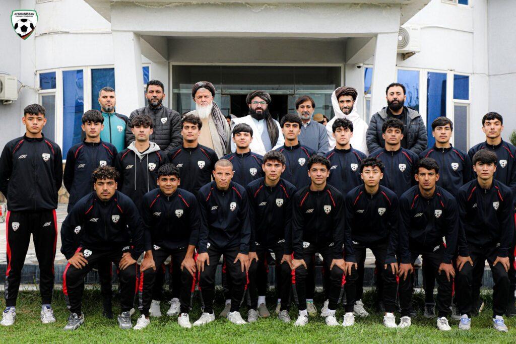 Afghan U-17 football team departs for Uzbekistan for CAFA Ch’ship