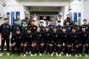 Afghan U-17 football team departs for Uzbekistan for CAFA Ch’ship