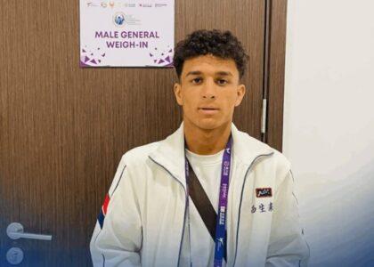 د تکواندو افغان لوبغاړي مهدي یعقوبي خپل ارمنستاني سیال ته ماته ورکړه