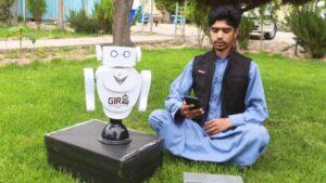 Herat youth develops smart robot with limited resources