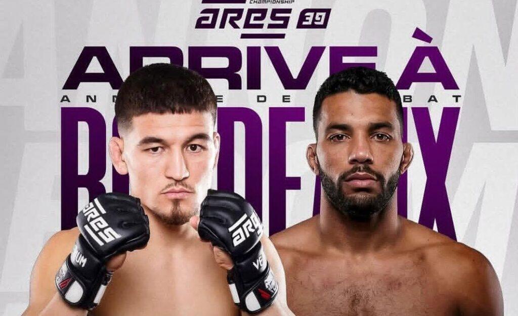 د ازادو سیالیو افغان لوبغاړی سخي قنبري له خپل برازیلي سیال سره لوبه کوي