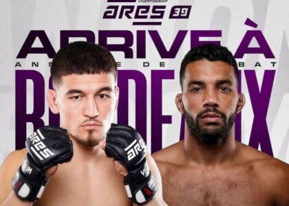 د ازادو سیالیو افغان لوبغاړی سخي قنبري له خپل برازیلي سیال سره لوبه کوي