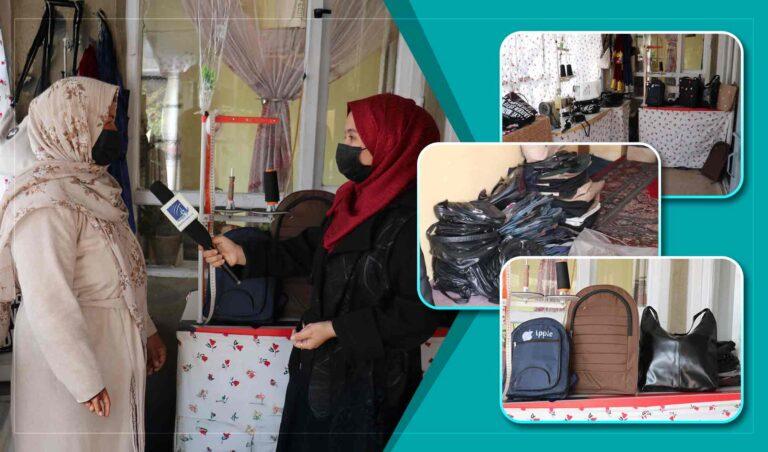 Kabul woman builds thriving bag-making workshop to support family