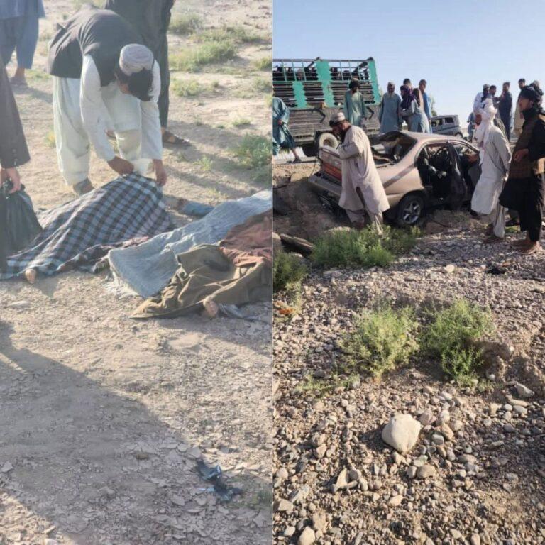 کندهار کې د ترافیکي پېښې له امله نهو کسانو ته مرګ‌ژوبله اوښتې