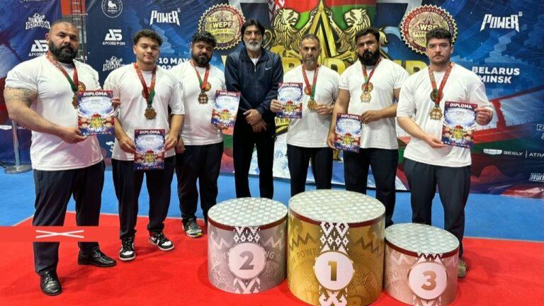 Afghan athletes win 6 medals at Powerlifting World Cup in Belarus