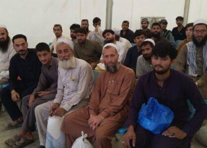 د پاکستان له بندخونو ۴۹۱ افغان کډوال ازاد او هېواد ته راستانه شول