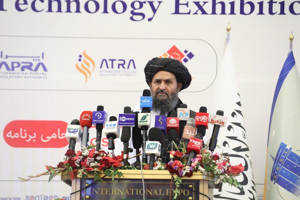 ملا برادر: افغانستان می‌تواند آسیای جنوبی و مرکزی را از طریق ترانزیت دیتا وصل کند