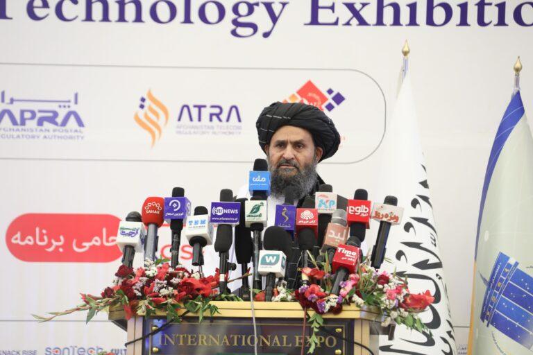 ملا برادر: افغانستان می‌تواند آسیای جنوبی و مرکزی را از طریق ترانزیت دیتا وصل کند