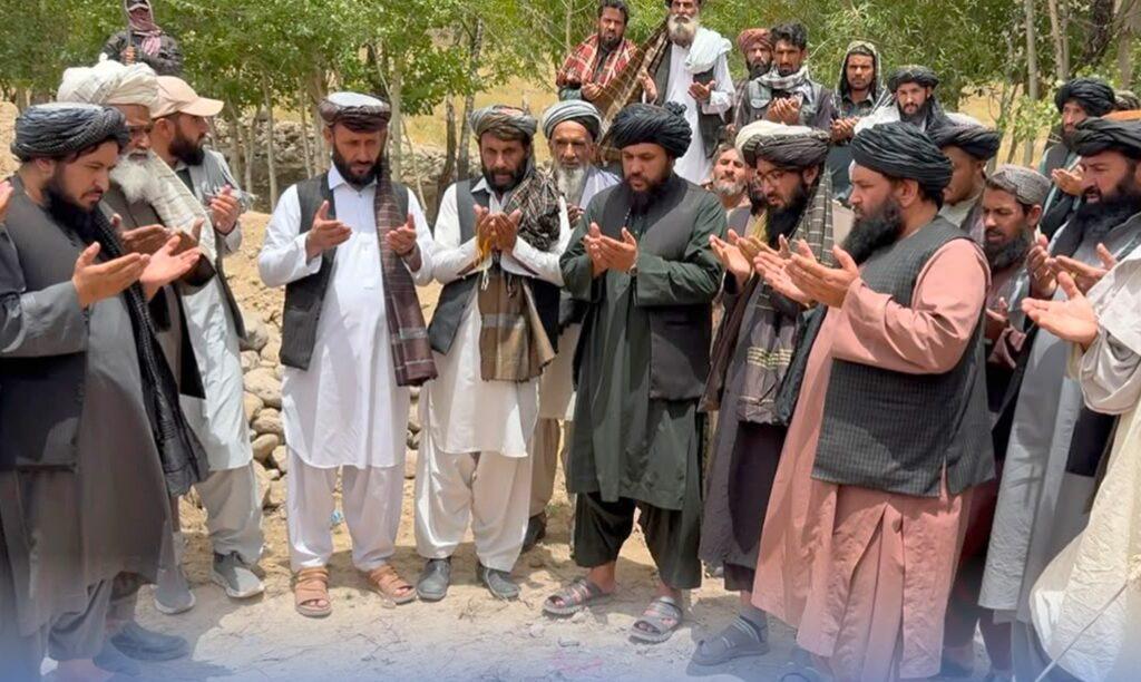 کار ساخت کانال و بند کوچک شیرآباد در ولسوالی قره‌باغ غزنی آغاز شد