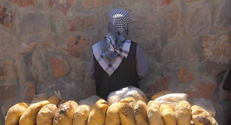 از قاچاق بیش از ۲۱۸ کیلوگرام مواد مخدر در غور جلوگیری شد