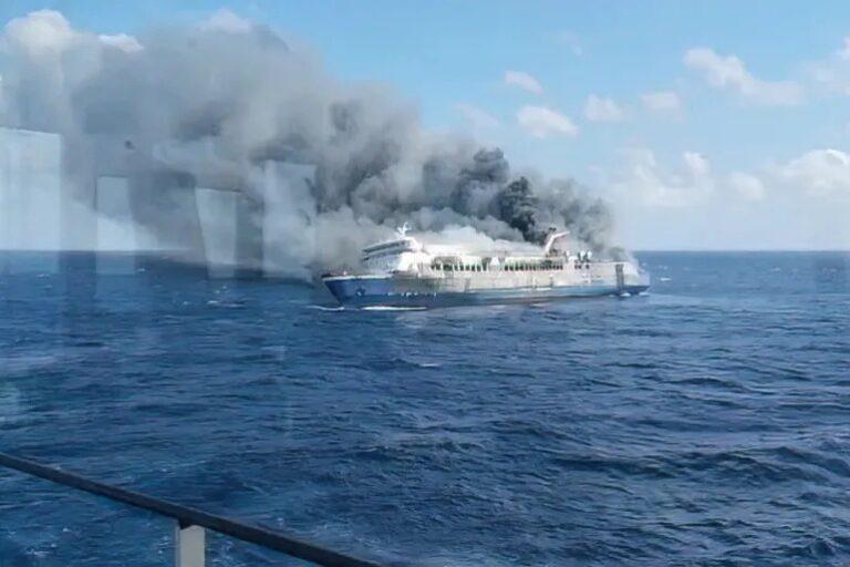 5 killed, 41 missing after ferry fire in Indonesia