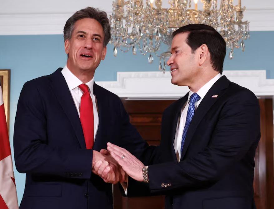 Rubio, Miliband discuss Ukraine, European security