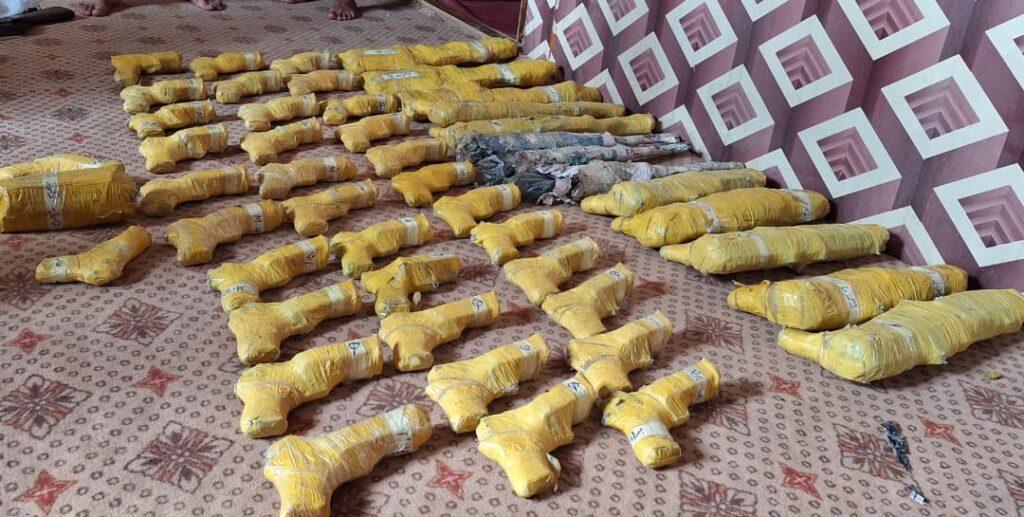47 weapons, ammunition seized, 2 suspects held in Paktia