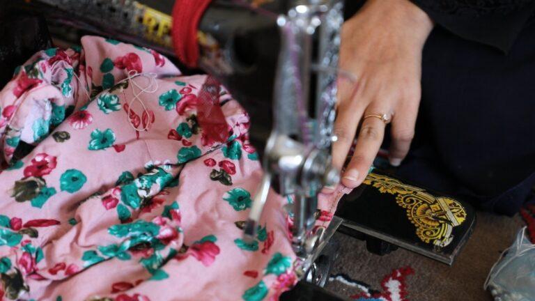 Ghor women turn tailoring, embroidery into family lifelines