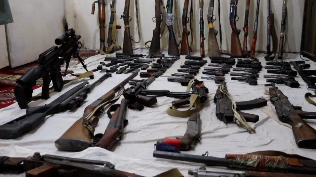 91 weapons, large quantity of military equipment seized in Helmand