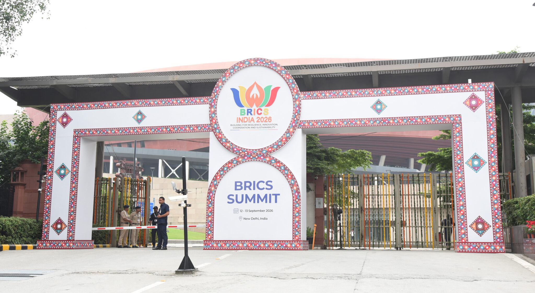 Glimpses of preparations ahead of the 18th BRICS Leaders Summit 2026, in New Delhi on September 11, 2026.